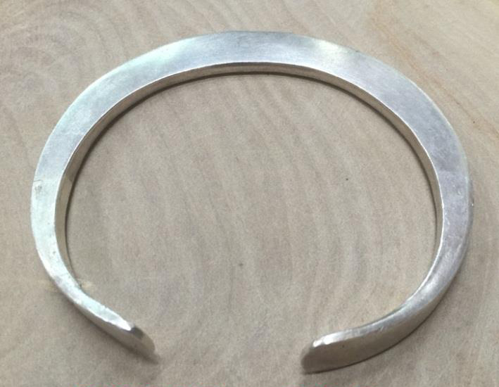 Thai Karen Hill Tribe Silver Bangle BG385