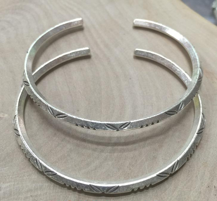 Thai Karen Hill Tribe Silver Bangle BG394