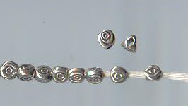 Thai Karen Hill Tribe Silver Beads BM062 (200 Beads)
