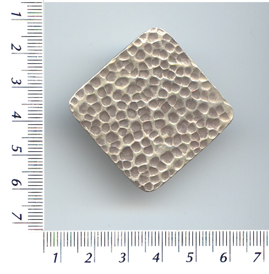 Thai Karen Hill Tribe Silver Hammered Square Pendant NL034