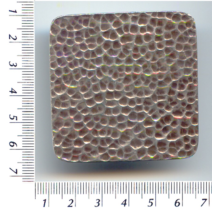 Thai Karen Hill Tribe Silver Hammered Square Pendant NL035