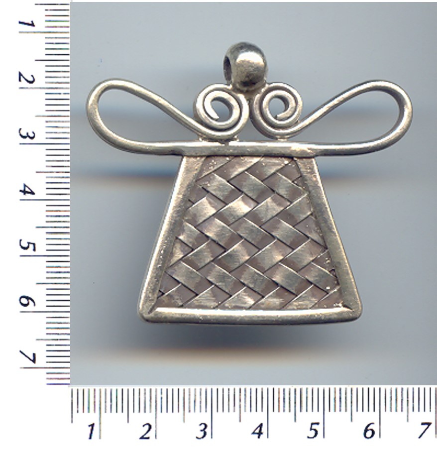 Thai Karen Hill Tribe Silver Woven Karen Spirit Pendant NL065