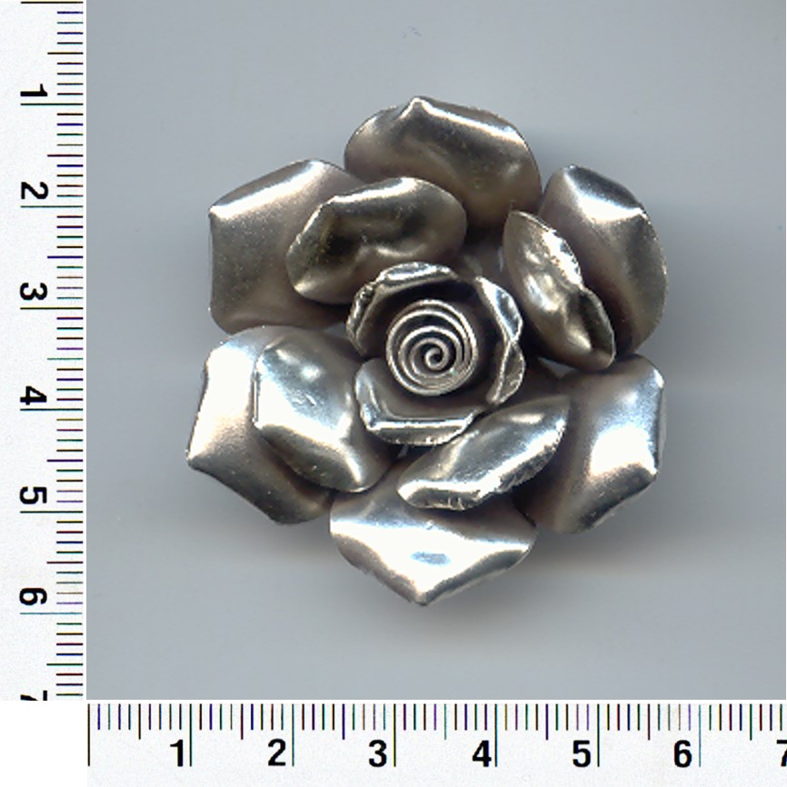 Thai Karen Hill Tribe Silver Blooming Rose Flower Pendant NL125