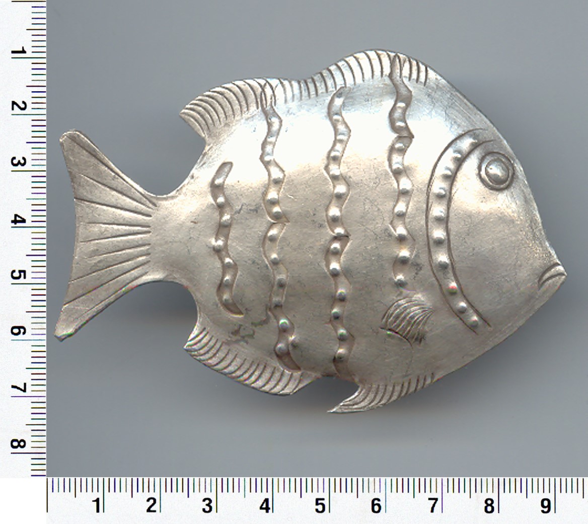 Thai Karen Hill Tribe Silver Big Fish Pendant NL182