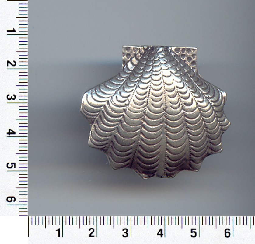 Thai Karen Hill Tribe Silver Scallop Pendant NL188