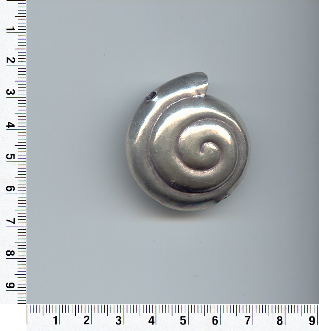 Thai Karen Hill Tribe Silver Sea Shell Pendent NL190