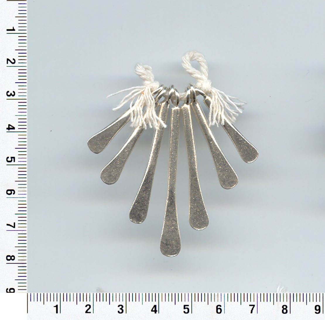 Thai Karen Hill Tribe Silver Hanging Paddle Shape Pendant NL209