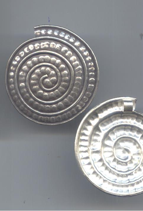 Thai Karen Hill Tribe Silver Pendants NL243