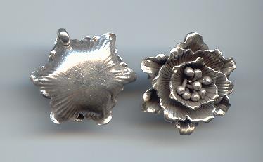 Thai Karen Hill Tribe Silver Pendants Sweet Flower Pendant NM078 