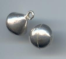 Thai Karen Hill Tribe Silver Pendants Little Rambutan Bell Charm NM106 