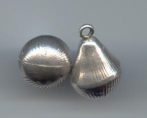 Thai Karen Hill Tribe Silver Pendants Lovely Rose Apple Bell Pendant NM107 