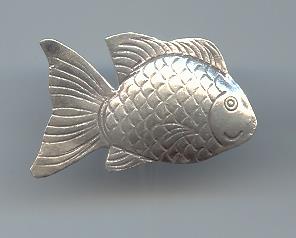 Thai Karen Hill Tribe Silver Pendants Fish Pendant NM118 