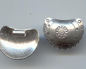 Thai Karen Hill Tribe Silver Pendants Printed Dot Pendant NM124 
