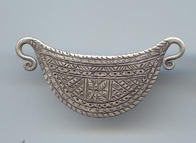 Thai Karen Hill Tribe Silver Pendants Karen Spirit Fan Shape Pendant NM151 