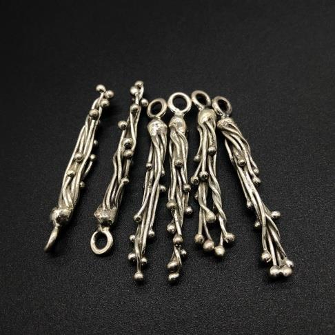 Thai Karen Hill Tribe Silver Pendants 20PD336 (10 Beads)