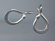 THAI KAREN HILL TRIBE SILVER PEAR PENDANTS NS005