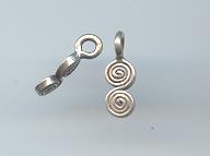 Thai Karen Hill Tribe Silver Double Swirl Pendants NS015