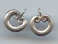 Thai Karen Hill Tribe Silver Apple Pendants NS029