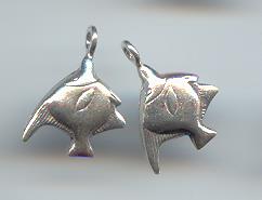 Thai Karen Hill Tribe Silver Little Fish Pendants NS041