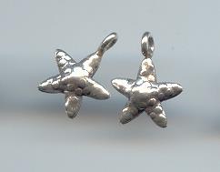 THAI KAREN HILL TRIBE SILVER CUTE STAR FISH PENDANTS NS050