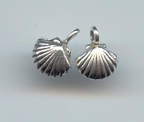 Thai Karen Hill Tribe Silver Little Clam Pendants NS051