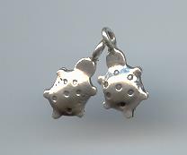 Thai Karen Hill Tribe Silver Little Turtle Pendants NS054