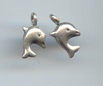 Thai Karen Hill Tribe Silver Cute Dollphin Pendants NS055