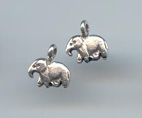 Thai Karen Hill Tribe Silver Little Elephant Pendants NS065