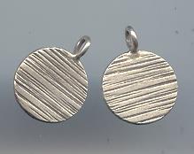 Thai Karen Hill Tribe Silver Rugged Circle Pendants NS067
