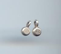 Thai Karen Hill Tribe Silver Dot Embossed Round Pendants NS105