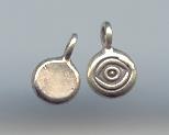 Thai Karen Hill Tribe Silver Eye Printed Round Pendants NS112