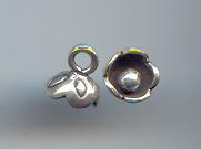 Thai Karen Hill Tribe Silver Pendants Little Bud Flower Pendants NS156