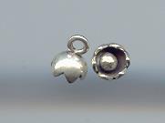 Thai Karen Hill Tribe Silver Pendants  Little Bud Flower Pendants NS157