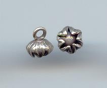 Thai Karen Hill Tribe Silver Pendants Cute Bud Flower Pendants NS175