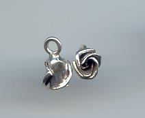 Thai Karen Hill Tribe Silver Pendants Sweet Bud Rose Pendants NS178