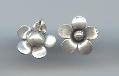 Thai Karen Hill Tribe Silver Pendants Lovely Roselle  NS185