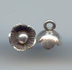 Thai Karen Hill Tribe Silver Pendants Little Bud Flower Pendants NS197