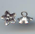 Thai Karen Hill Tribe Silver Pendants Little Star Flower Pendants NS199