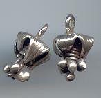 Thai Karen Hill Tribe Silver Pendants Little Bud Flower Pendant NS205