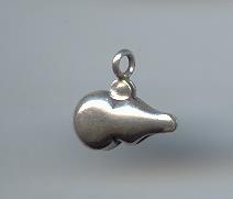 Thai Karen Hill Tribe Silver Pendants Plain Bottle Gourd Pendants NS217