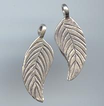 Thai Karen Hill Tribe Silver Pendants Little Leaf Pendants NS227