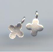 Thai Karen Hill Tribe Silver Pendants Plain Flower Pendant NS253