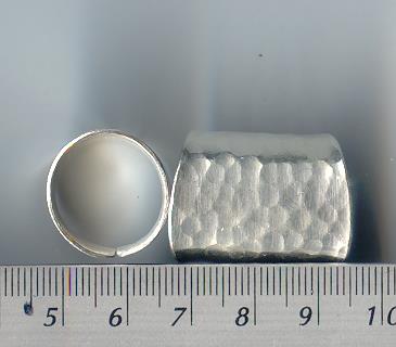Thai Karen Hill Tribe Silver White Hammered Ring RR040 