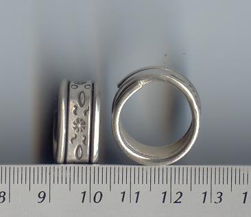 Thai Karen Hill Tribe Silver Sun & Cloud Printed Ring RR058 