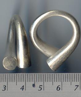 Thai Karen Hill Tribe Silver Brushed Plain Ring RR101 
