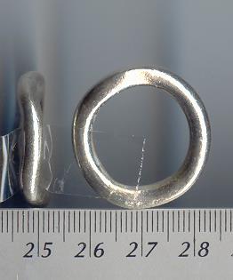 Thai Karen Hill Tribe Silver Round Brushed Ring RR108 