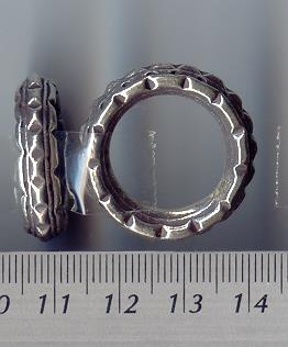 Thai Karen Hill Tribe Silver Pit & Line Ring RR110 