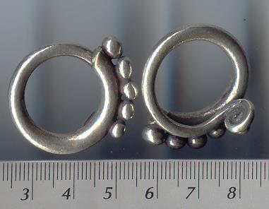 Thai Karen Hill Tribe Silver Multi-Plain Ball Ring RR147 