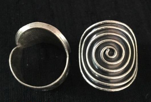 Thai Karen Hill Tribe Silver Ring RR366