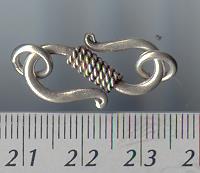 Thai Karen Hill Tribe Toggles and Findings Silver Plain S-Clasps TG006 